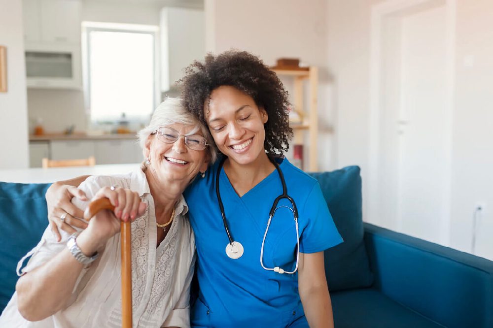 A US Wound nurse practitioner providing in-home wound care in Denton County, Texas